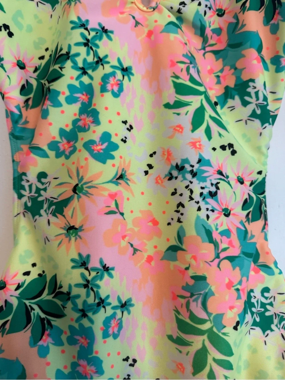 Floral Neon One-Piece Swimsuit